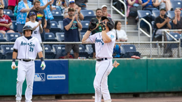 Anthony Donofrio homers (7) on a fly ball to center field.