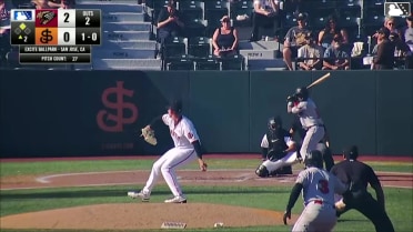 Jeremy Ciriaco singles on a line drive to right fielder Broedy Poppell. Luis Mendez scores.