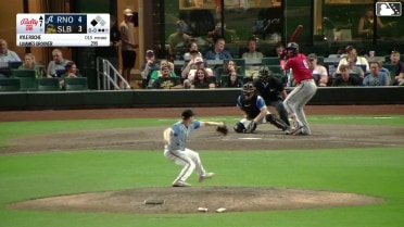 LuJames Groover singles on a line drive to center fielder Raudi Rodriguez. Pavin Smith scores.