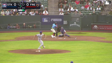 Derek Bernard homers (2) on a fly ball to right field.