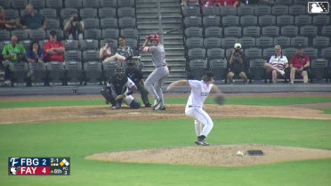 Gavin Fien out on a sacrifice fly to center fielder Kevin Alvarez. Avery Ortiz scores.