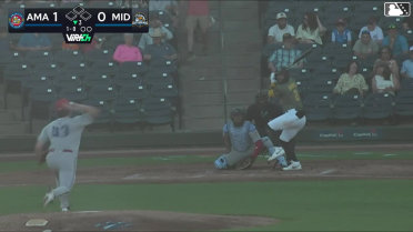 Euribiel Angeles homers (1) on a fly ball to left field.