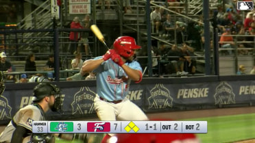 Pedro León singles on a ground ball to center fielder Jacob Humphrey. Carson DeMartini scores. Aroon Escobar scores. Caleb Ricketts to 2nd.