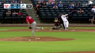 Jake Gelof out on a sacrifice fly to center fielder Garrett Spain. Josue De Paula scores. Mike Sirota to 3rd.