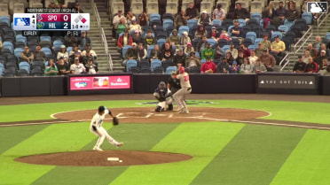 Kevin Fitzer homers (3) on a fly ball to right field. Roynier Hernandez scores.