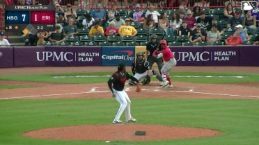 Johnathon Thomas singles on a sharp line drive to right fielder Justice Bigbie. Devin Ortiz scores.