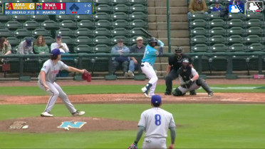 Rudy Martin Jr. homers (1) on a fly ball to right field.