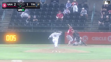 David Calabrese homers (2) on a fly ball to right field.