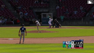 Eduardo Tait skies his fifth homer of the season