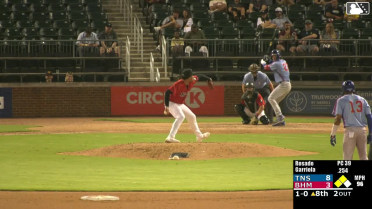Andy Garriola singles on a ground ball to left fielder T.J. McCants. Owen Ayers scores. Alex Ramírez to 3rd.