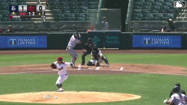 Aaron Zavala singles on a line drive to right fielder Bo Davidson. Logan O'Hoppe scores.