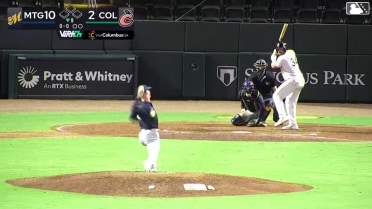 Adam Zebrowski homers (11) on a fly ball to center field. Carson Taylor scores.