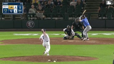 Alex Mooney out on a sacrifice fly to right fielder DJ Gladney in foul territory. Dean Curley scores. Luke Hill to 2nd.