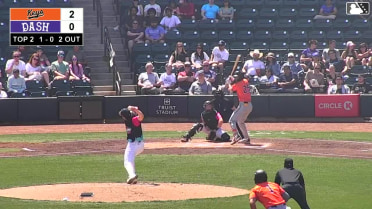 Wehiwa Aloy singles on a sharp ground ball to left fielder Ely Brown. Nate George scores.