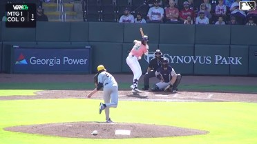 David McCabe homers (9) on a fly ball to right field. Ha-Seong Kim scores.