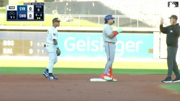 Francisco Alvarez doubles in first at-bat of rehab