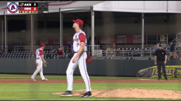 Alex Clemmey strikes out seven batters