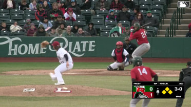 Lamar King Jr. walks. Kasen Wells scores. Zach Evans to 3rd. Carlos Rodriguez to 2nd.