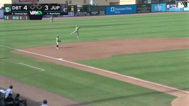 Carlos Sanchez's dazzling jump throw