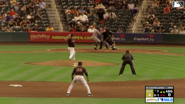 Jeimer Candelario singles on a ground ball to center fielder Conner Capel. Kyren Paris scores. Yolmer Sánchez to 3rd.