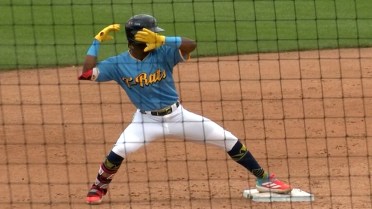 Jesús Made hits two doubles for the Timber Rattlers