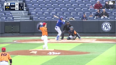 Corey Collins out on a sacrifice fly to right fielder Wilson Rodriguez. Mitch Voit scores.