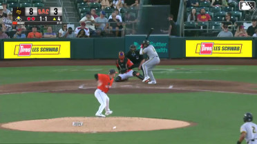 Pablo Reyes singles on a fly ball to left fielder Thomas Gavello. Kyren Paris scores.