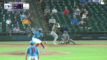Charlie Pagliarini homers (7) on a fly ball to center field.