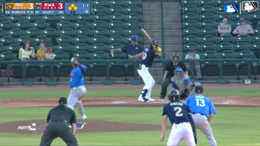 Connor Scott singles on a soft ground ball to pitcher Domingo Robles. Daniel Vazquez scores. Jack Pineda to 3rd. Rudy Martin Jr. to 2nd.