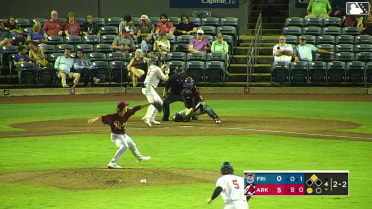 Hunter Fitz-Gerald singles on a sharp line drive to right fielder Orlando Martinez. Charlie Pagliarini scores. Hunter Fitz-Gerald out at 2nd on the throw, right fielder Orlando Martinez to shortstop Frainyer Chavez.