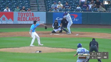 Jaron Elkins homers (1) on a fly ball to right field. Easton Shelton scores.