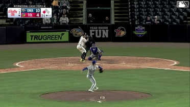 Jace Jung grounds out, first baseman Abraham Toro to pitcher Beck Way. Gage Workman scores.