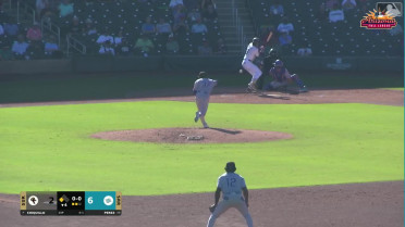 Andy Perez singles on a soft ground ball to catcher Julian Brock. Jared Thomas scores.