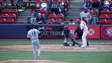 Jack O'Dowd doubles (10) on a line drive to right fielder Randy De Jesus. Tommy Hopfe scores.