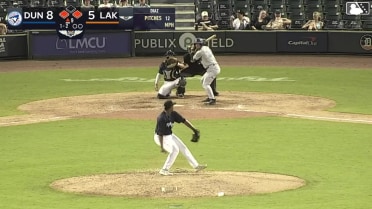 Adam Hackenberg out on a sacrifice fly to right fielder Nick Dumesnil. JoJo Parker scores.