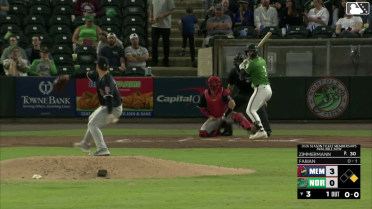 Jud Fabian homers (4) on a fly ball to left center field. Fernando Peguero scores.