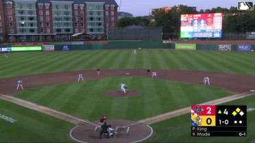Kevin Made singles on a line drive to center fielder Alexis Hernandez. T.J. White scores. Kevin Bazzell scores.
