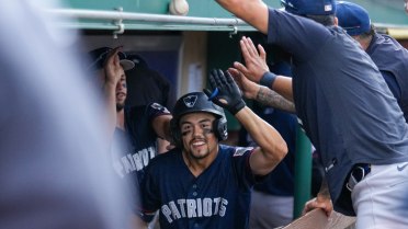 McGinnis Muscles Go-Ahead Homer in Eighth as Somerset Rallies to End First Half With 6-4 Win