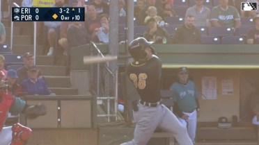 John Peck's first Double-A homer