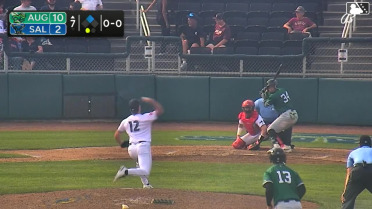 Luis Guanipa singles on a ground ball to shortstop Avinson Pinto. Junior Garcia scores.