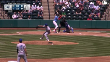 Nolan Jones homers (7) on a fly ball to right center field.