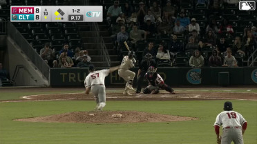 Mario Camilletti singles on a ground ball to left fielder Nelson Velázquez. Korey Lee scores.