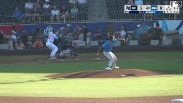 Ben McLaughlin homers (7) on a fly ball to left field.