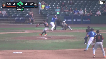 Riley Nelson singles on a ground ball to second baseman Elvin Garcia. Jose Pirela scores. Cannon Peebles to 3rd. Luis De La Cruz to 2nd.