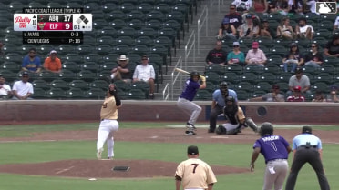 Drew Avans doubles (1) on a line drive to right fielder Jase Bowen. Adael Amador scores. Chad Stevens scores.