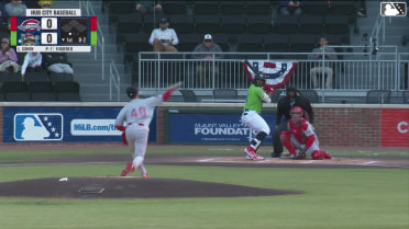 Gleider Figuereo homers (1) on a fly ball to right center field.