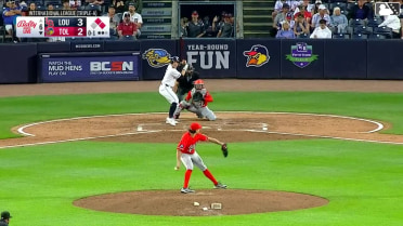 Jace Jung singles on a line drive to right fielder Will Benson. Cal Stevenson scores. Max Clark to 3rd.