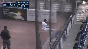 Greg Allen's sliding catch