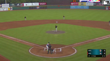 Paulino Santana strikes out swinging.