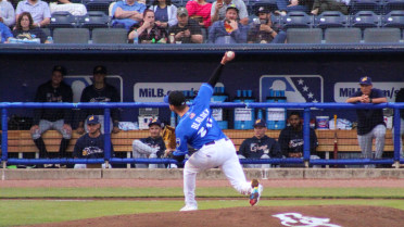 Blalock Dominates, Shuckers Steal Six Bases in 4-0 Shutout Win